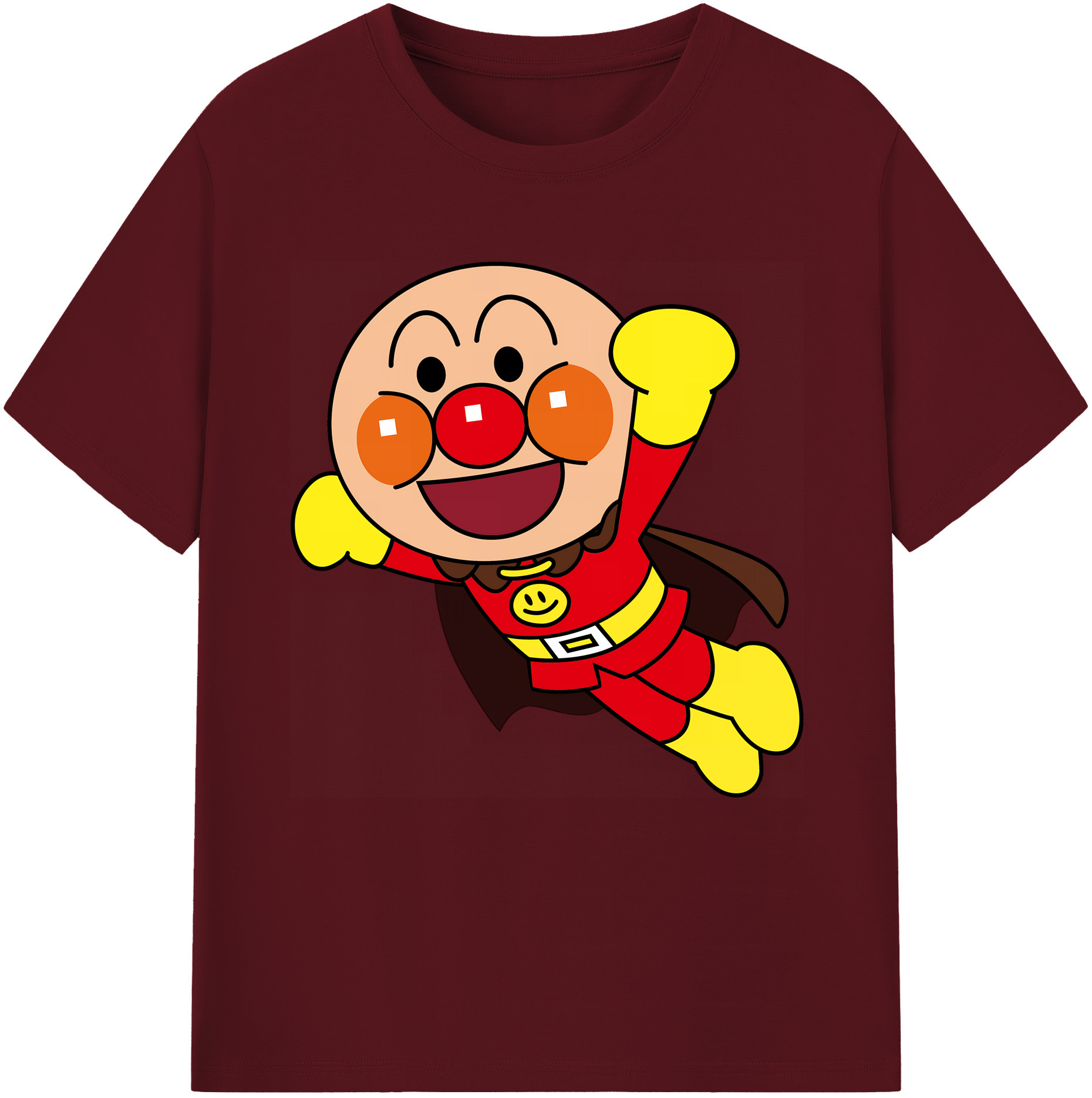 （画像用） アンパンマン Anpanman 綿100％半袖Tシャツ（フロントプリント）